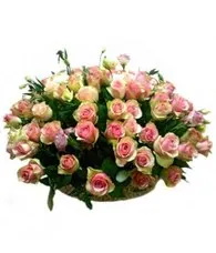 Корзина - "101 роза Белла Роса "